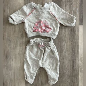 Baby Gap, 0-3 mon, girls floral sweatsuit